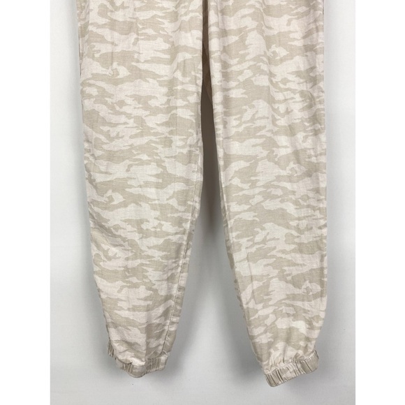 Athleta Womens‎ Cabo Linen Joggers 12 Camo Athletic Travel Lightweight Plus Size - Picture 4 of 15